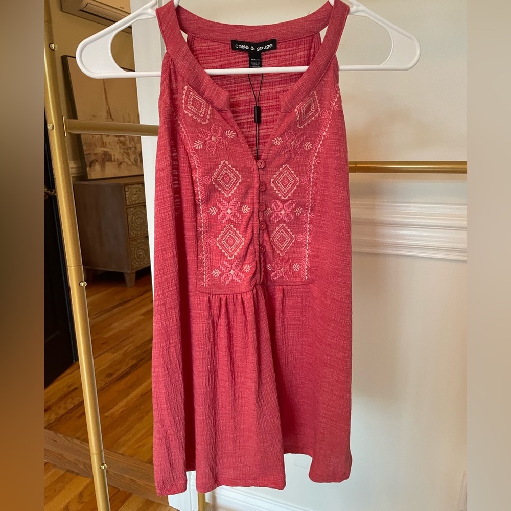 NWT Cable & Gauge Mauve Tank